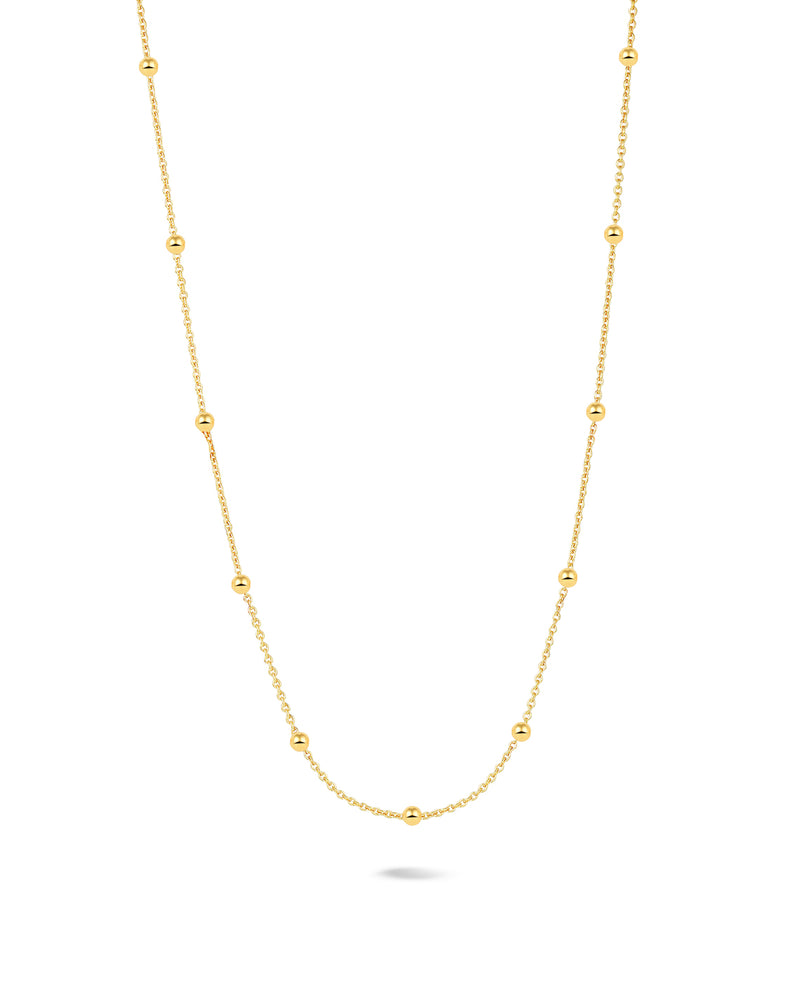 Ankerkette Kugel Gold