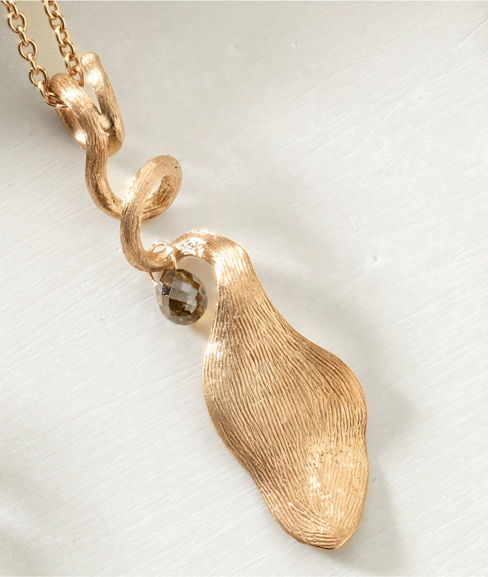 Pendant "Leaf" in 18kt Gold