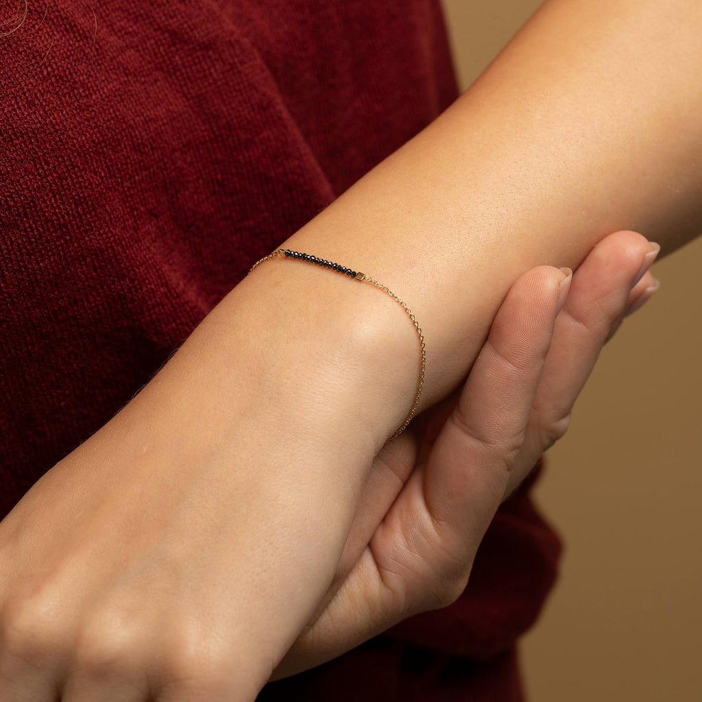 Diamond bracelet - "The little black dress"