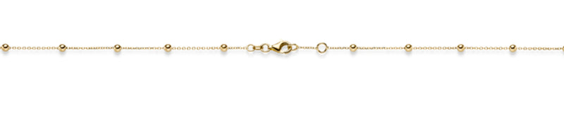 Ankerkette Kugel Gold