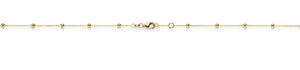Ankerkette Kugel Gold