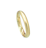 Wedding ring half round men