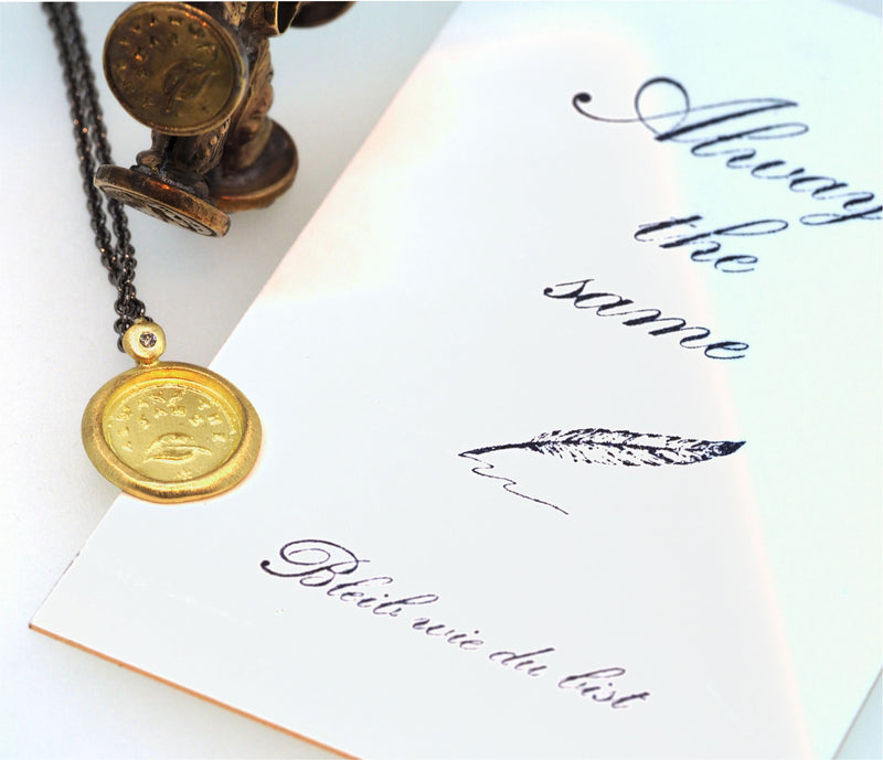 Siegel-Anhänger „always the same – Bleib wie du bist“