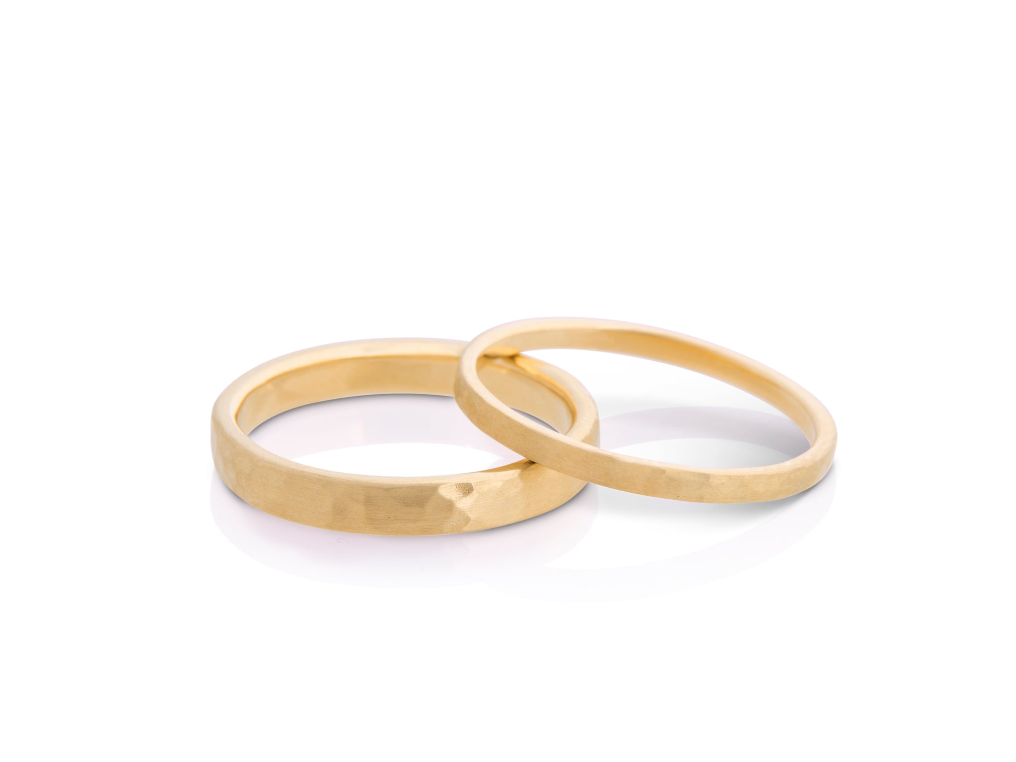 Wedding rings "Hammered"