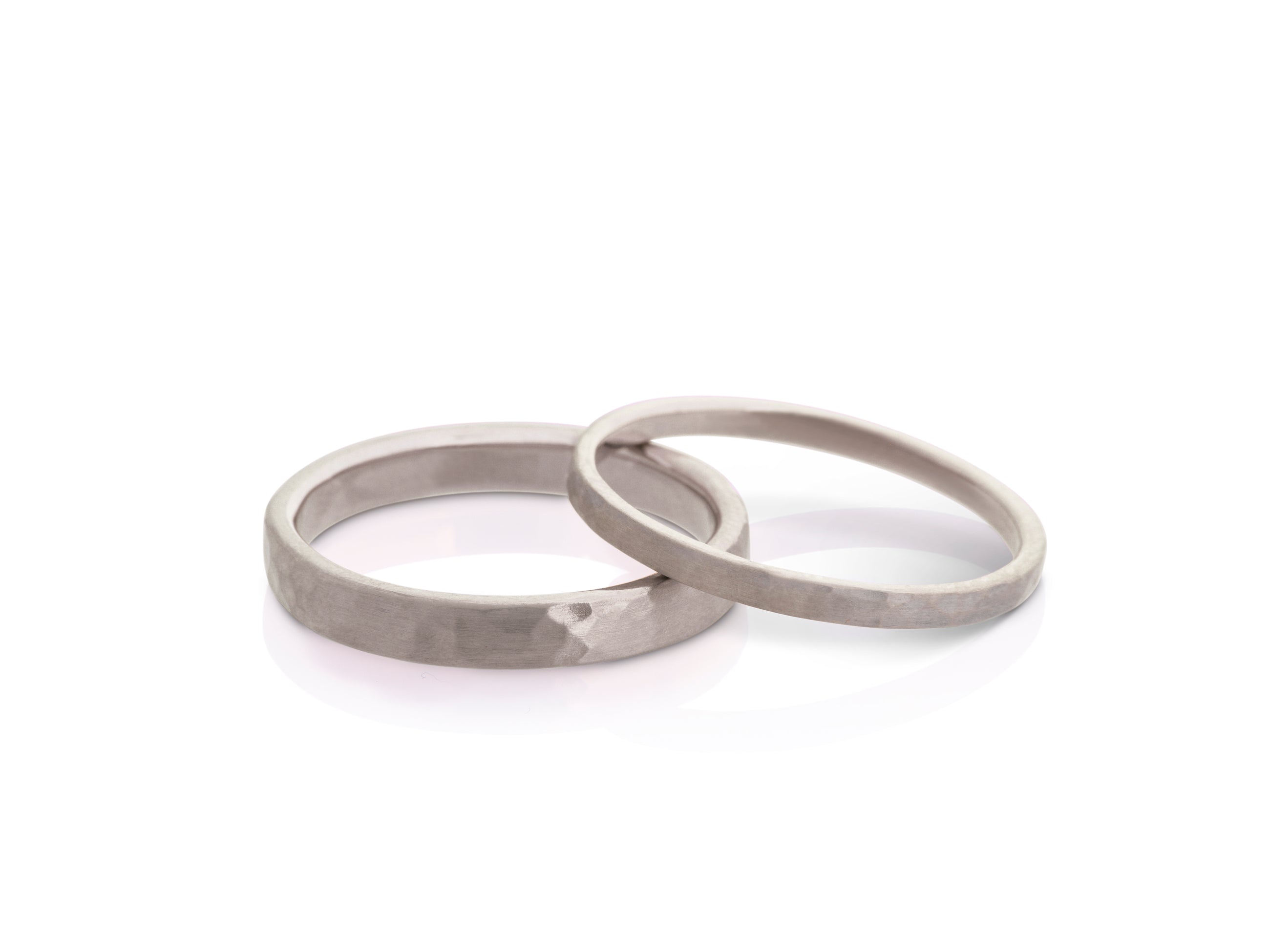 Wedding rings "Hammered"
